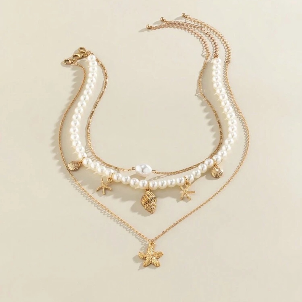 New  layered  necklace  set - Picture 3 of 6